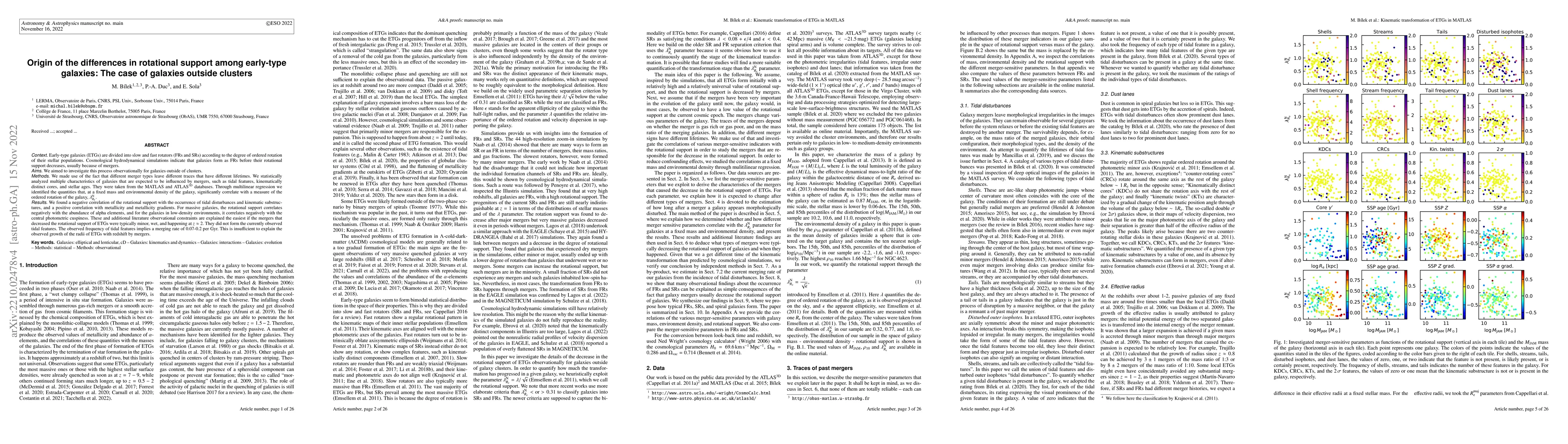 Thumbnail for Origin of the differences in rotational support among early-type
  galaxies: The case of galaxies outside clusters