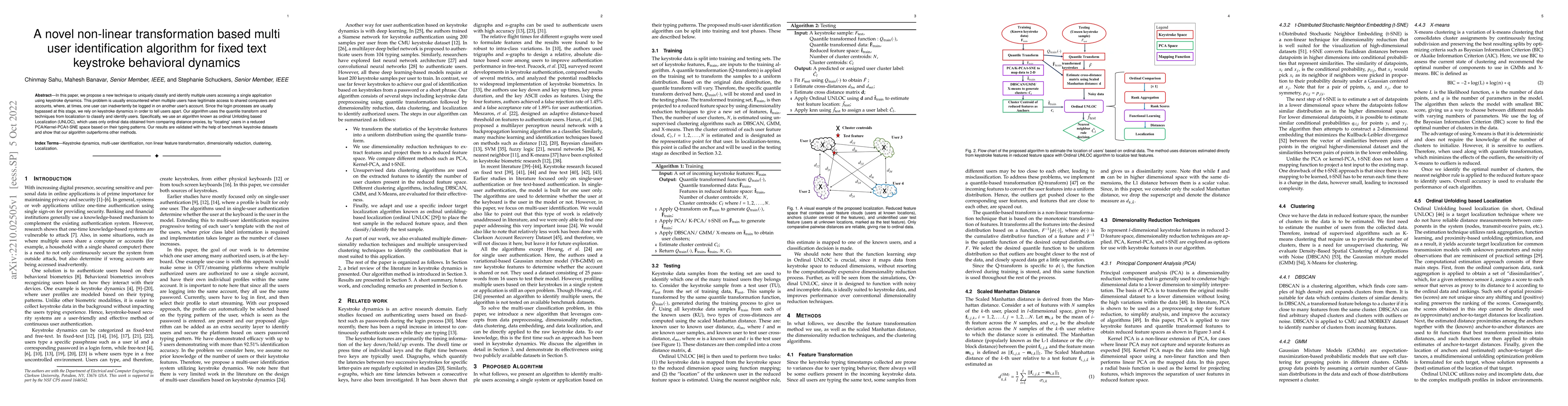 Thumbnail for A novel non-linear transformation based multi-user identification
  algorithm for fixed text keystroke behavioral dynamics