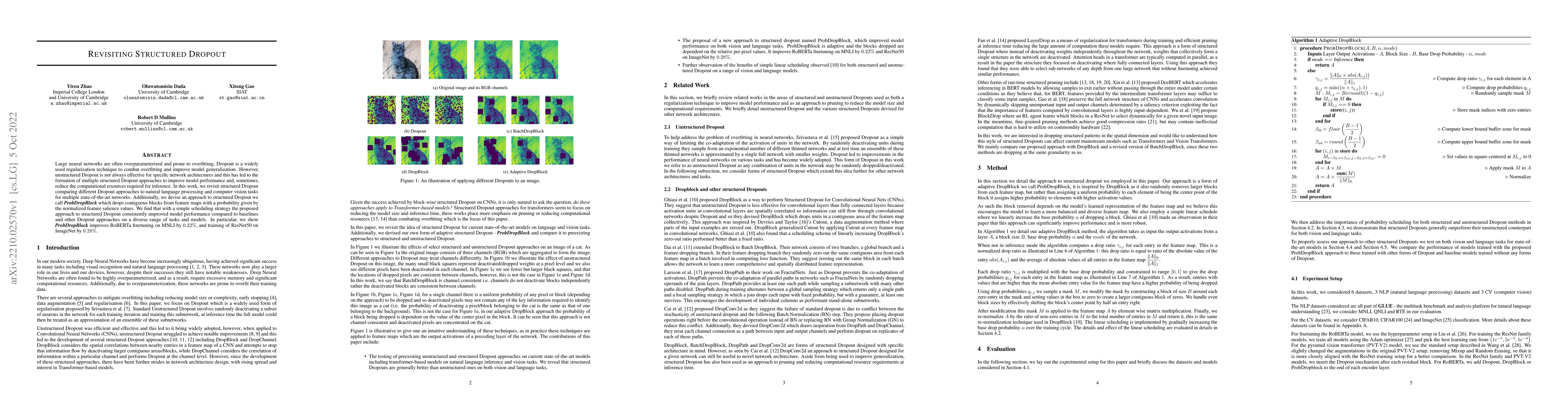 Thumbnail for Revisiting Structured Dropout