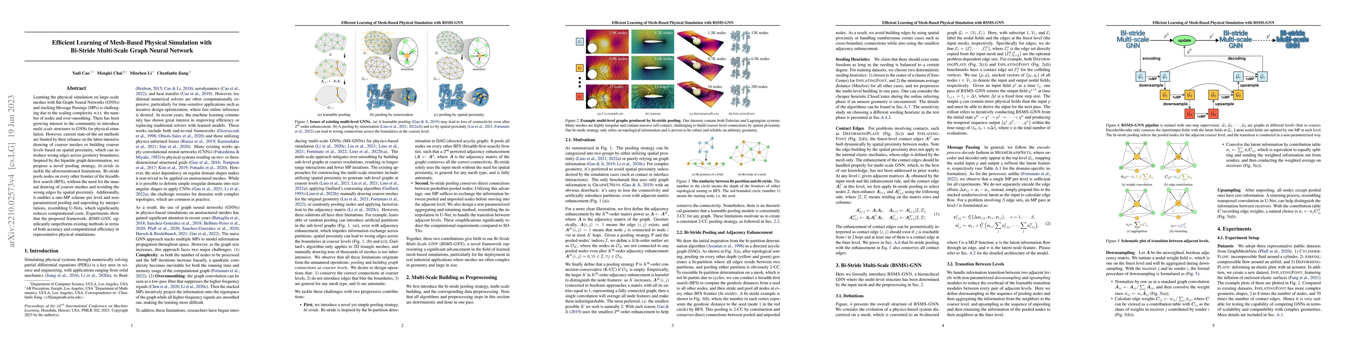 Thumbnail for Efficient Learning of Mesh-Based Physical Simulation with BSMS-GNN