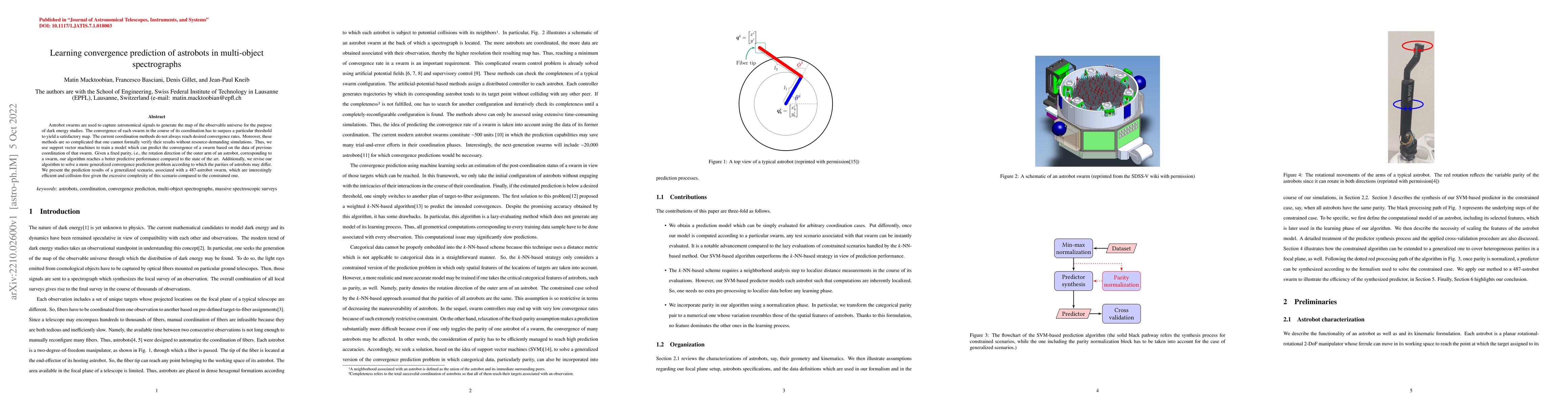 Thumbnail for Learning convergence prediction of astrobots in multi-object
  spectrographs
