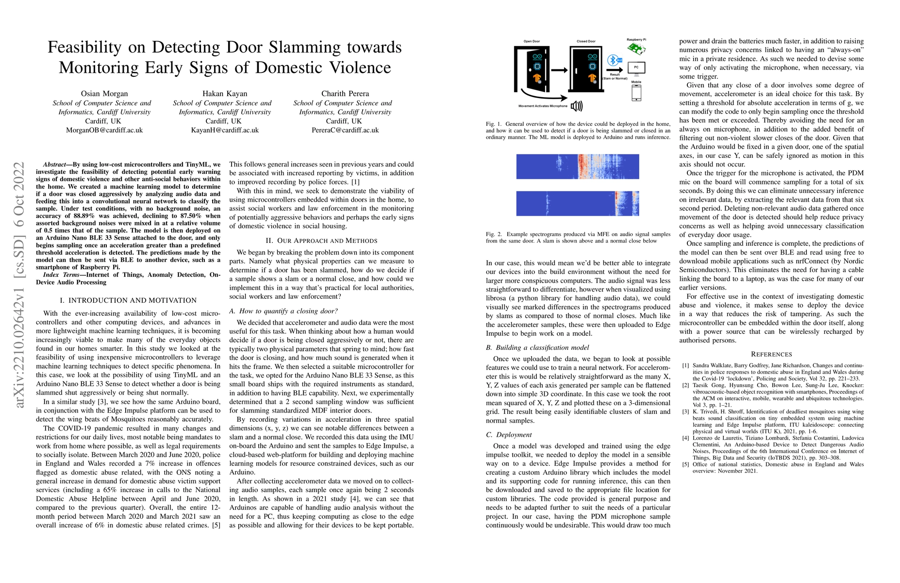 Thumbnail for Feasibility on Detecting Door Slamming towards Monitoring Early Signs of
  Domestic Violence