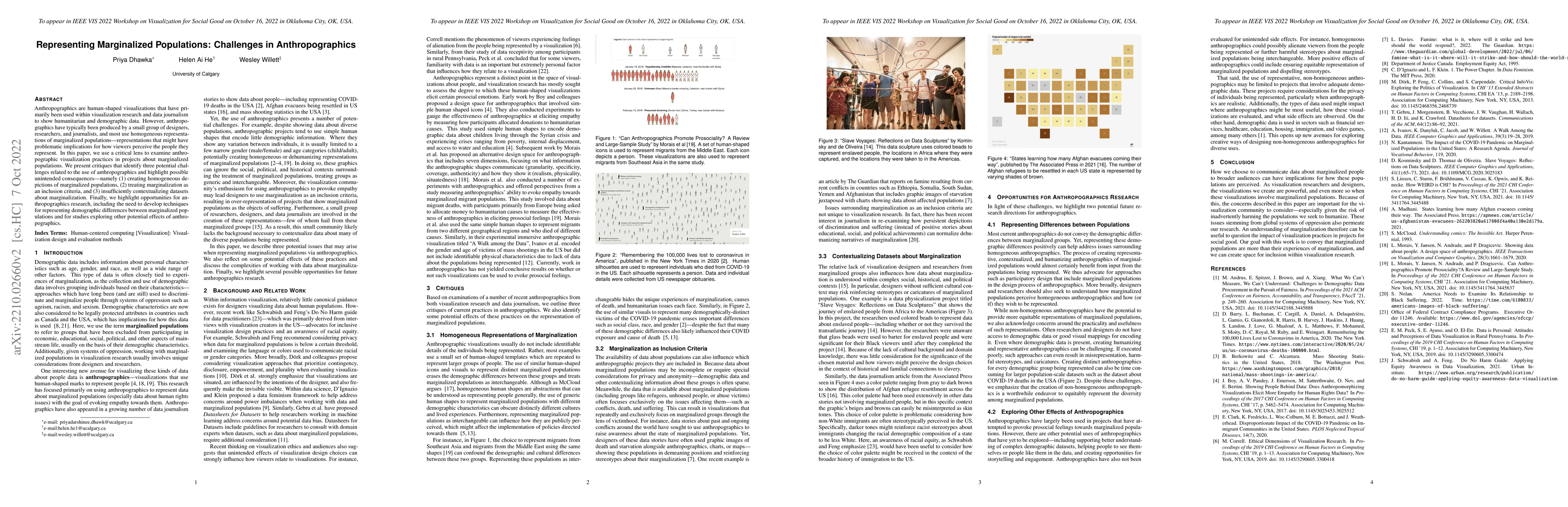 Thumbnail for Representing Marginalized Populations: Challenges in Anthropographics