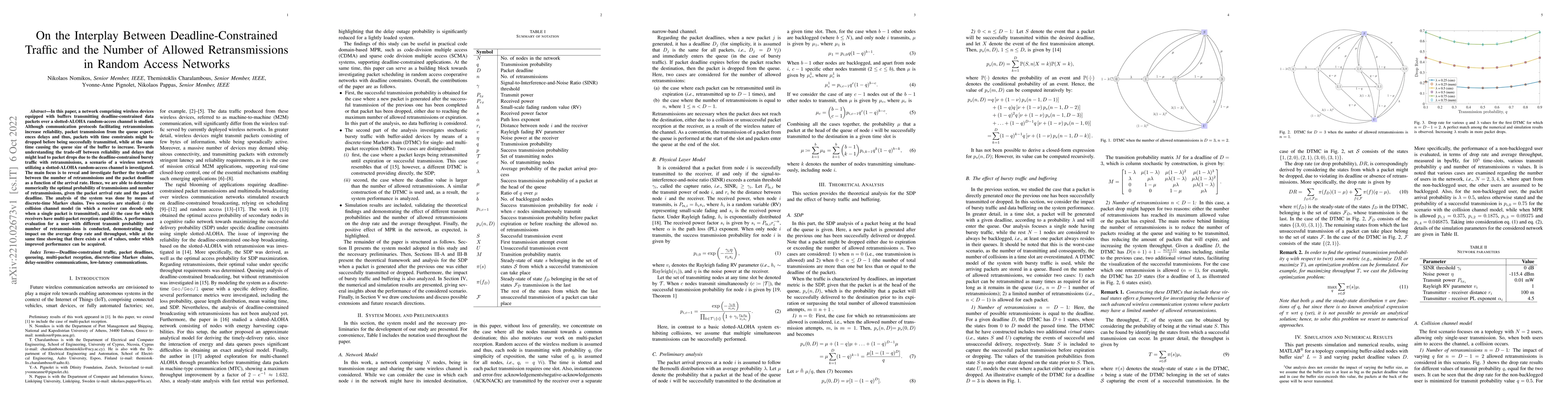Thumbnail for On the Interplay Between Deadline-Constrained Traffic and the Number of
  Allowed Retransmissions in Random Access Networks