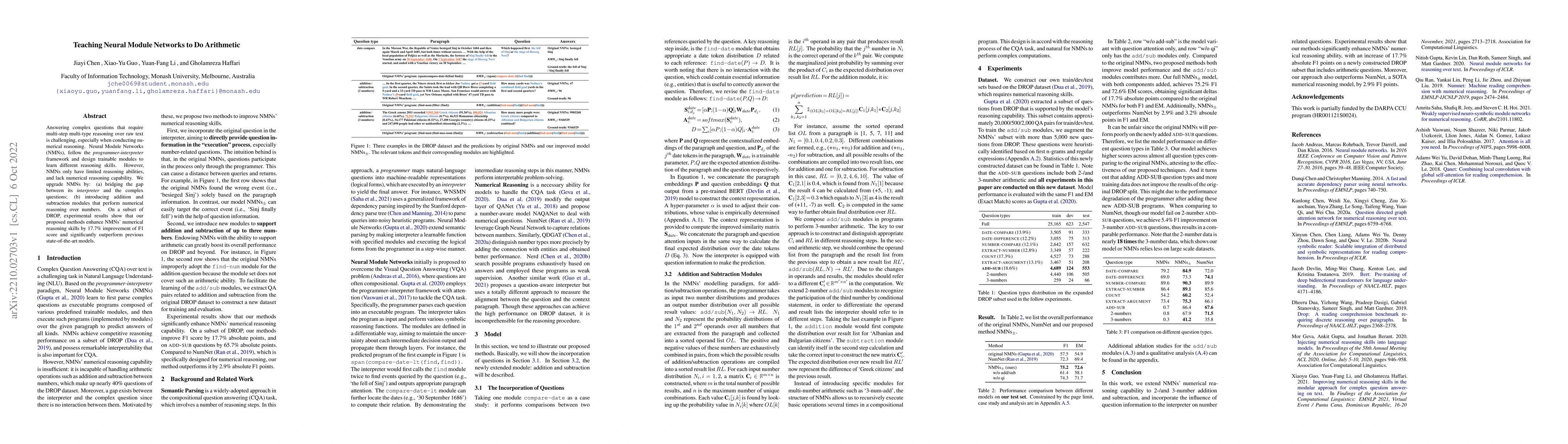 Thumbnail for Teaching Neural Module Networks to Do Arithmetic
