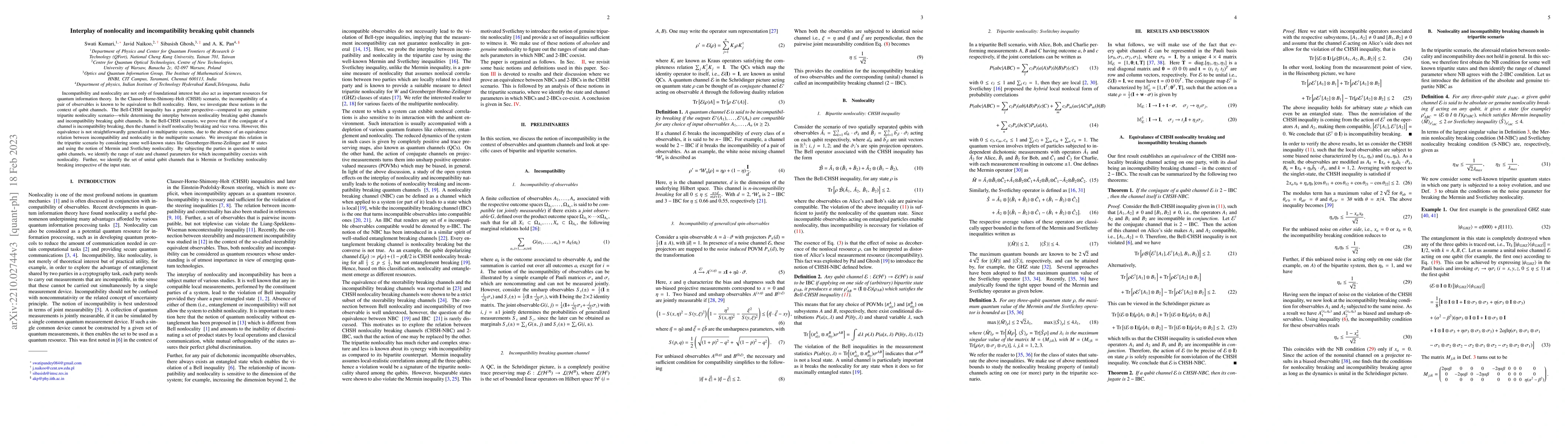 Thumbnail for Interplay of nonlocality and incompatibility breaking qubit channels