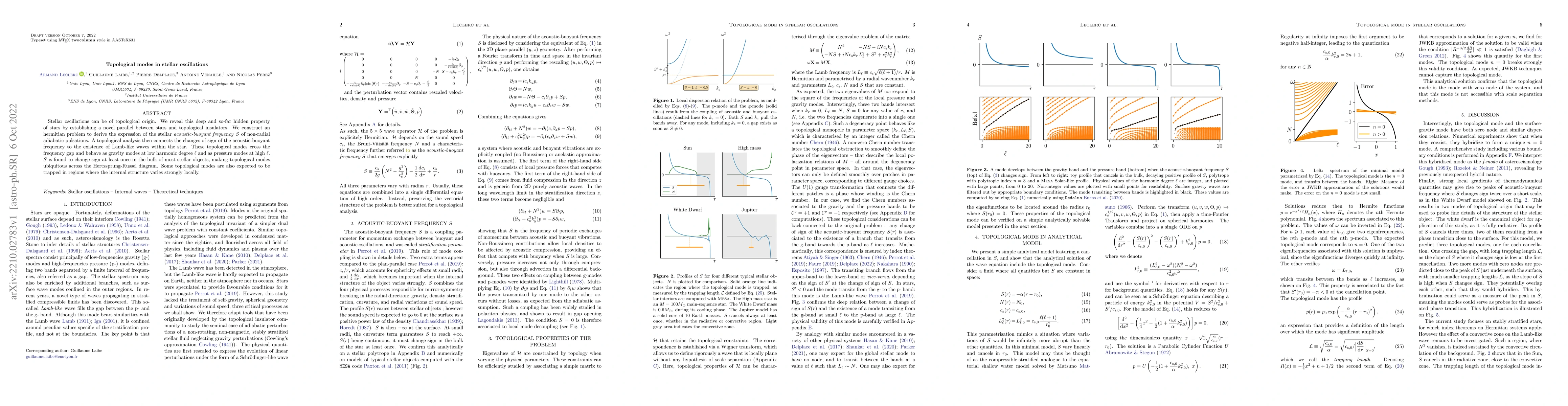 Thumbnail for Topological modes in stellar oscillations