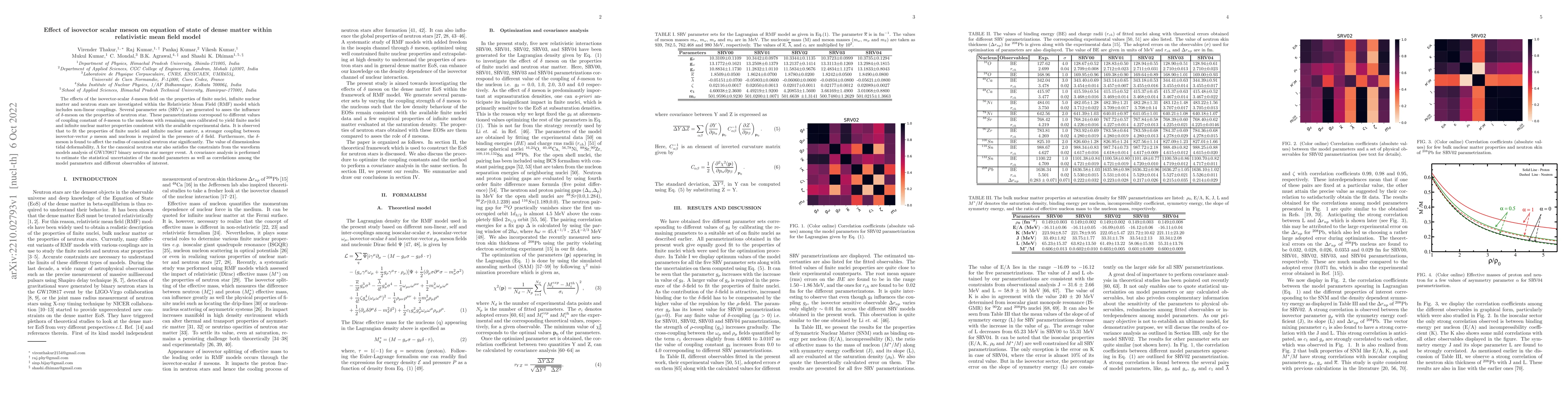 Thumbnail for Effect of isovector scalar meson on equation of state of dense matter
  within relativistic mean field model