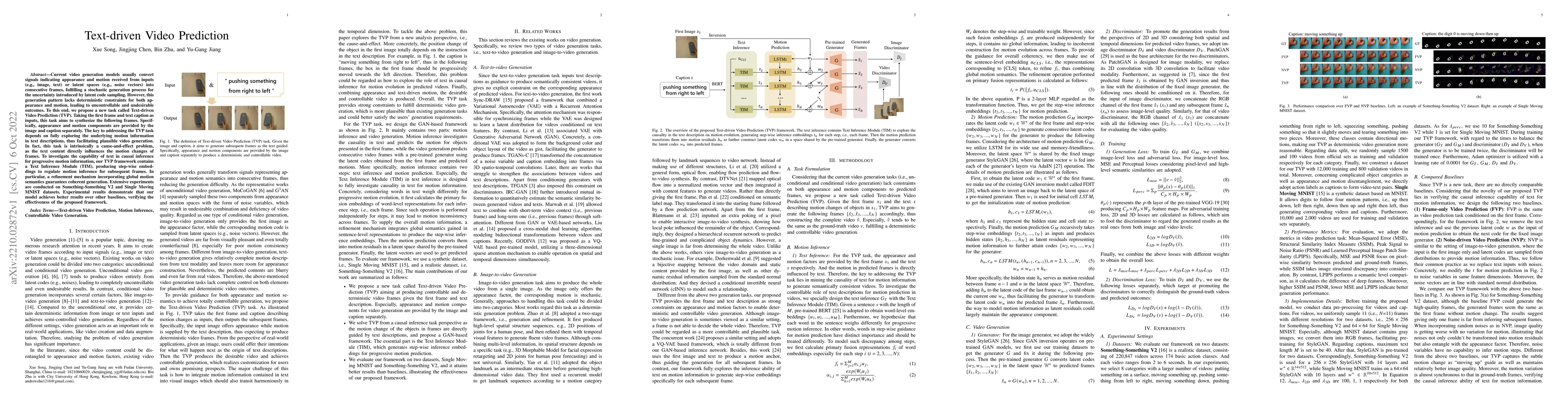 Thumbnail for Text-driven Video Prediction