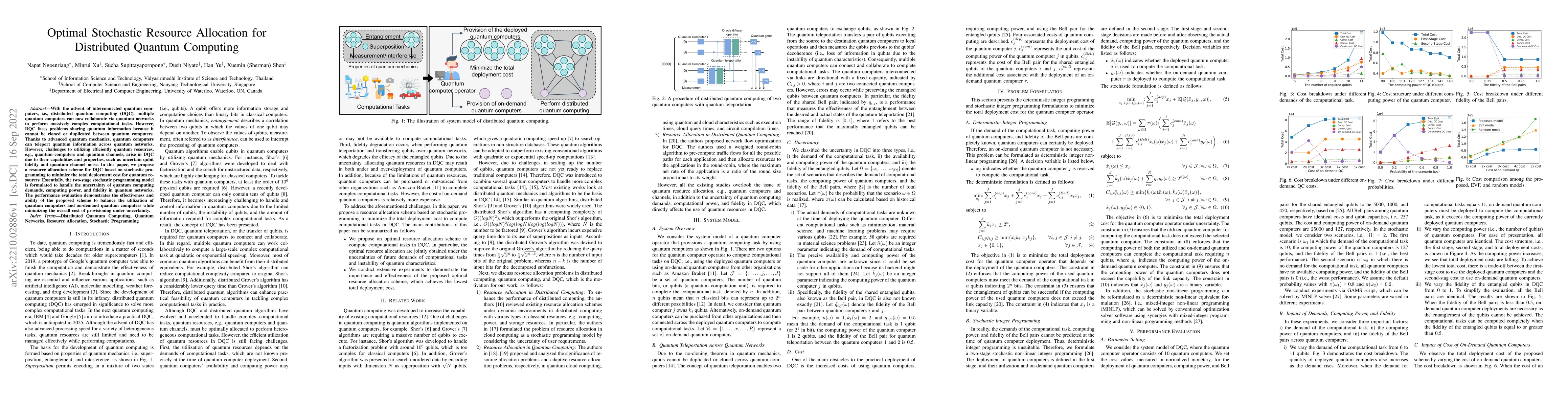 Thumbnail for Optimal Stochastic Resource Allocation for Distributed Quantum Computing