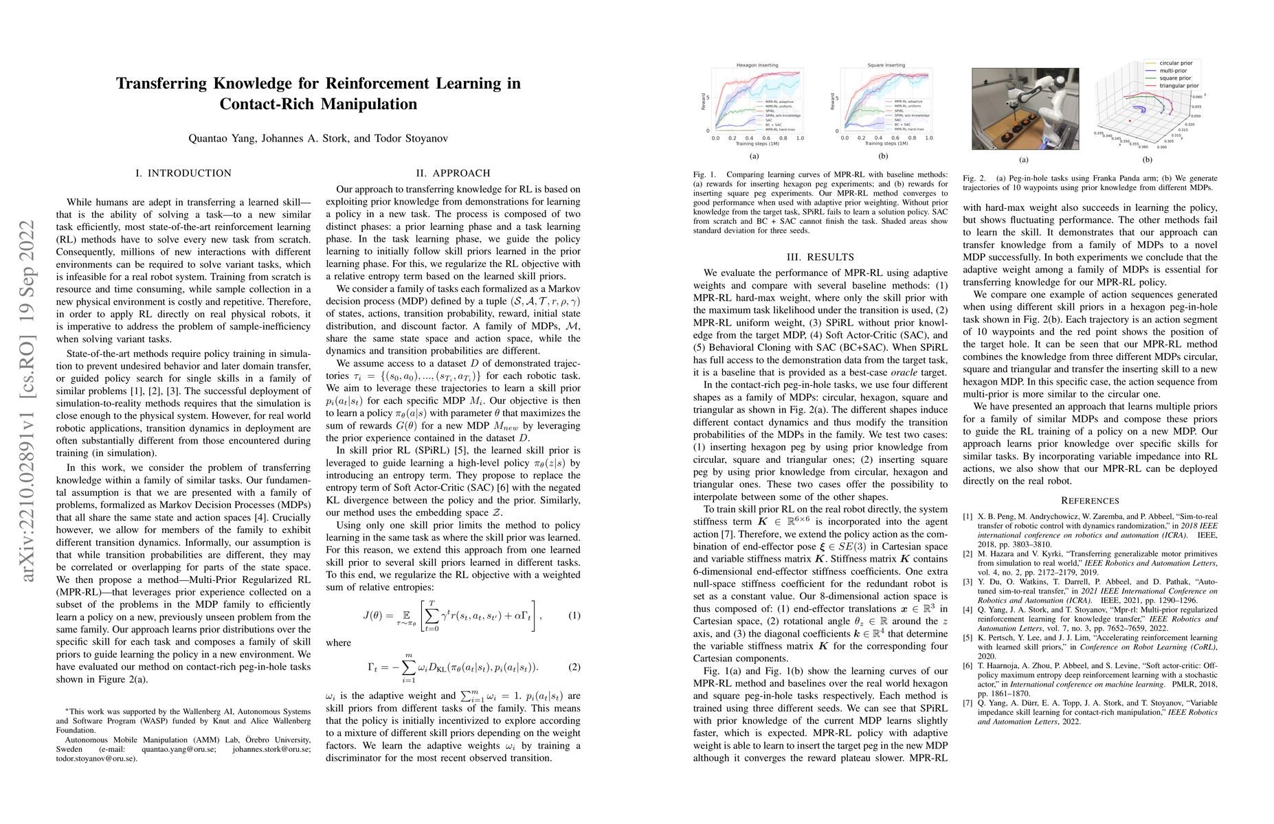 Thumbnail for Transferring Knowledge for Reinforcement Learning in Contact-Rich
  Manipulation
