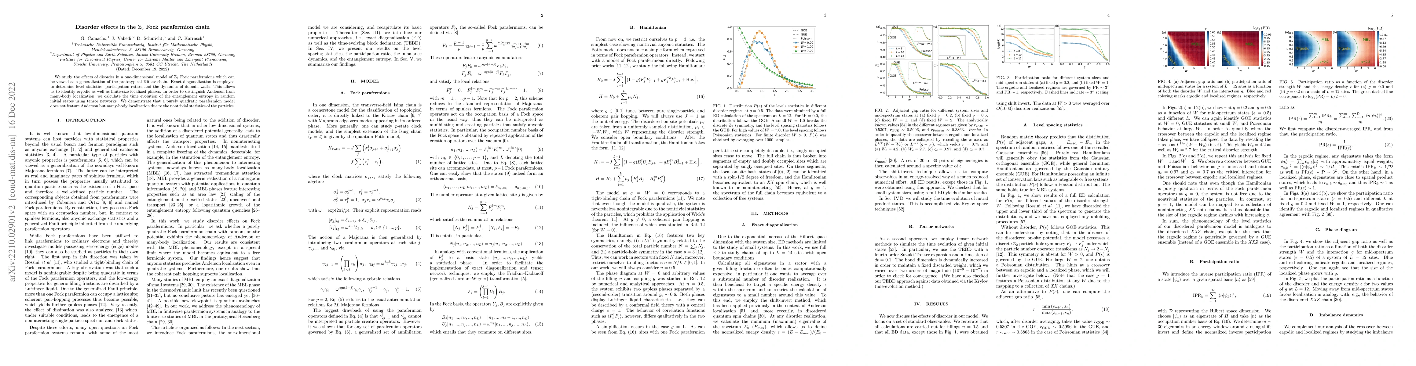 Thumbnail for Disorder effects in the $\mathbb{Z}_{3}$ Fock parafermion chain