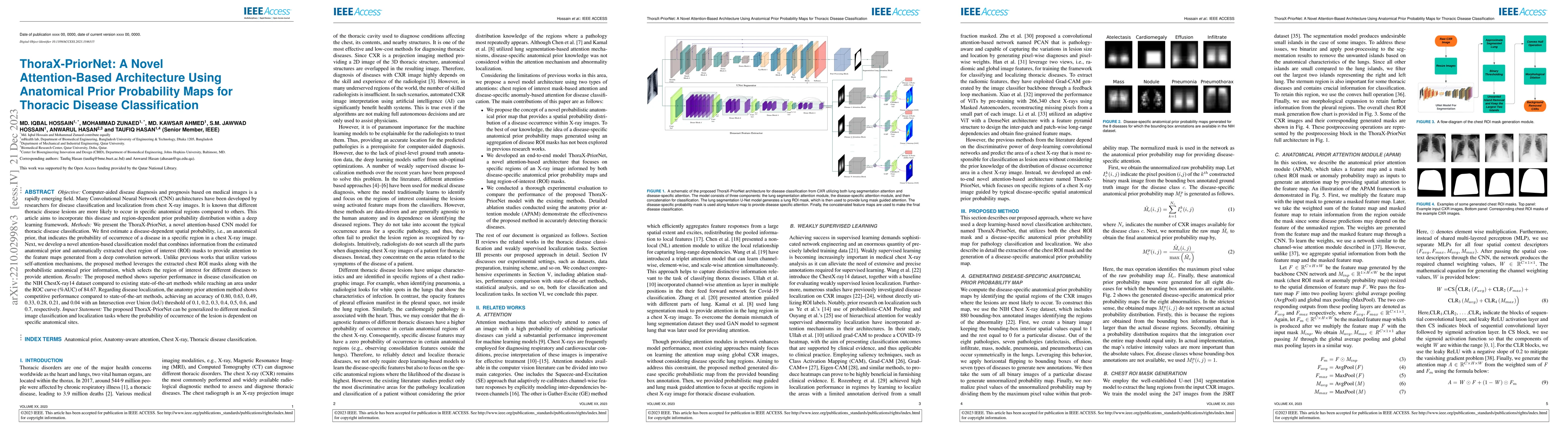 Thumbnail for ThoraX-PriorNet: A Novel Attention-Based Architecture Using Anatomical
  Prior Probability Maps for Thoracic Disease Classification