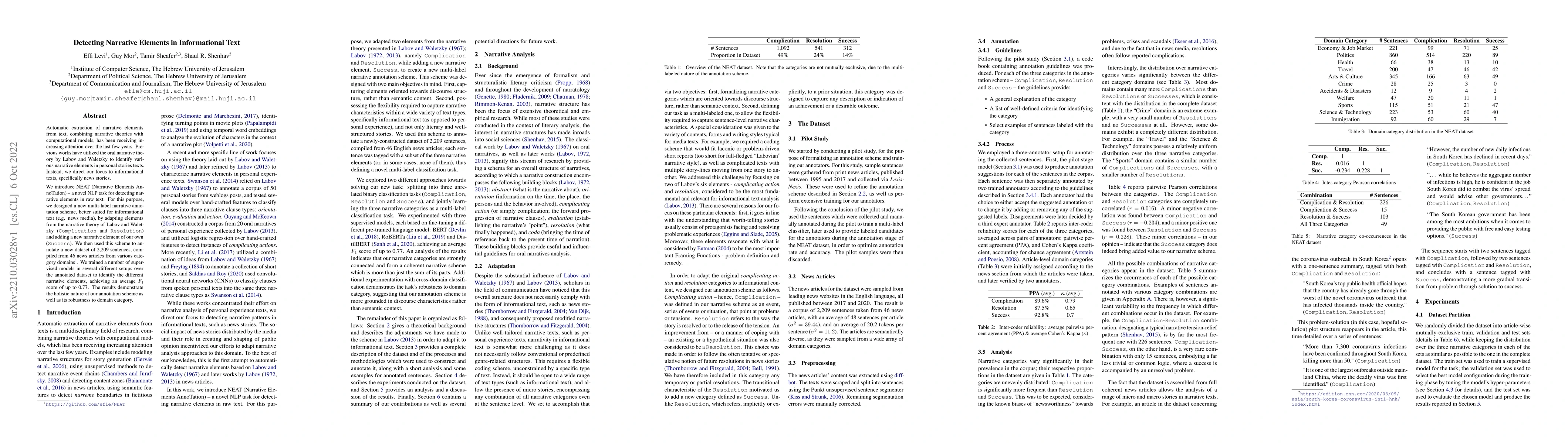 Thumbnail for Detecting Narrative Elements in Informational Text