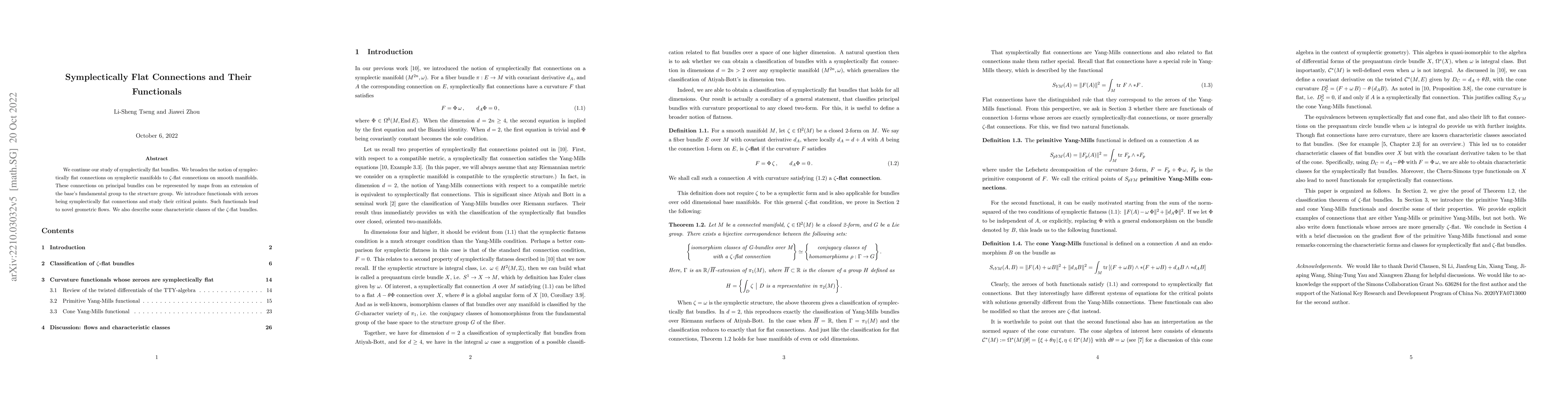 Thumbnail for Symplectically Flat Connections and Their Functionals