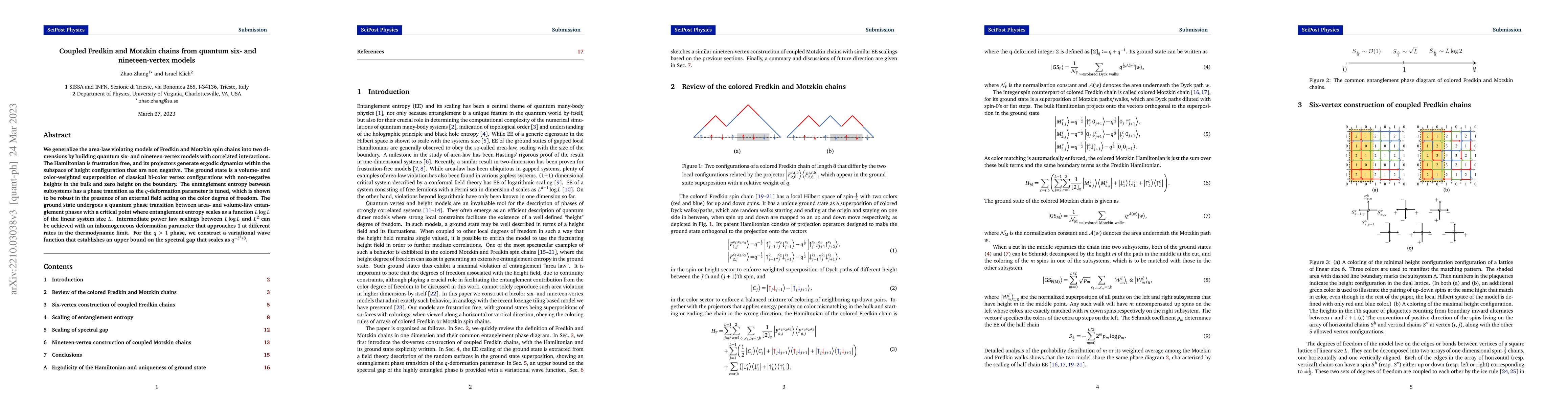 Thumbnail for Coupled Fredkin and Motzkin chains from quantum six- and nineteen-vertex
  models