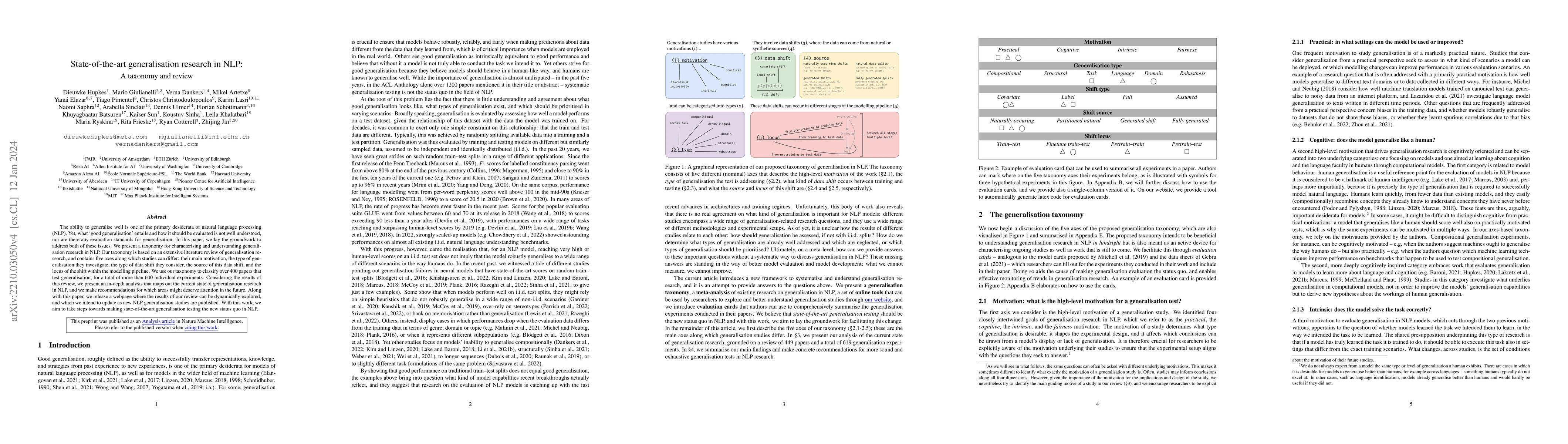 Thumbnail for State-of-the-art generalisation research in NLP: A taxonomy and review