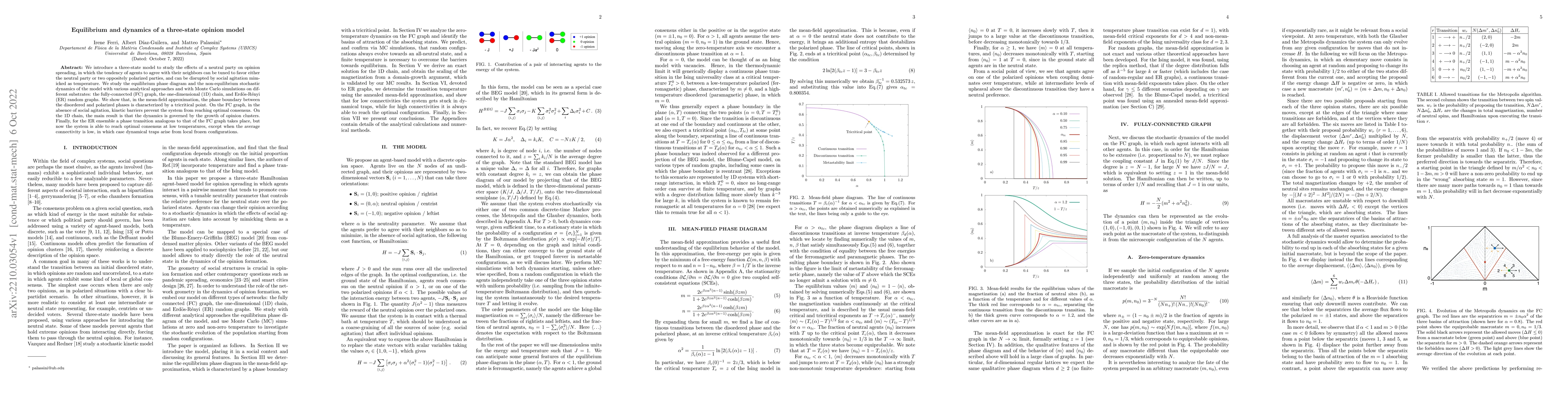 Thumbnail for Equilibrium and dynamics of a three-state opinion model