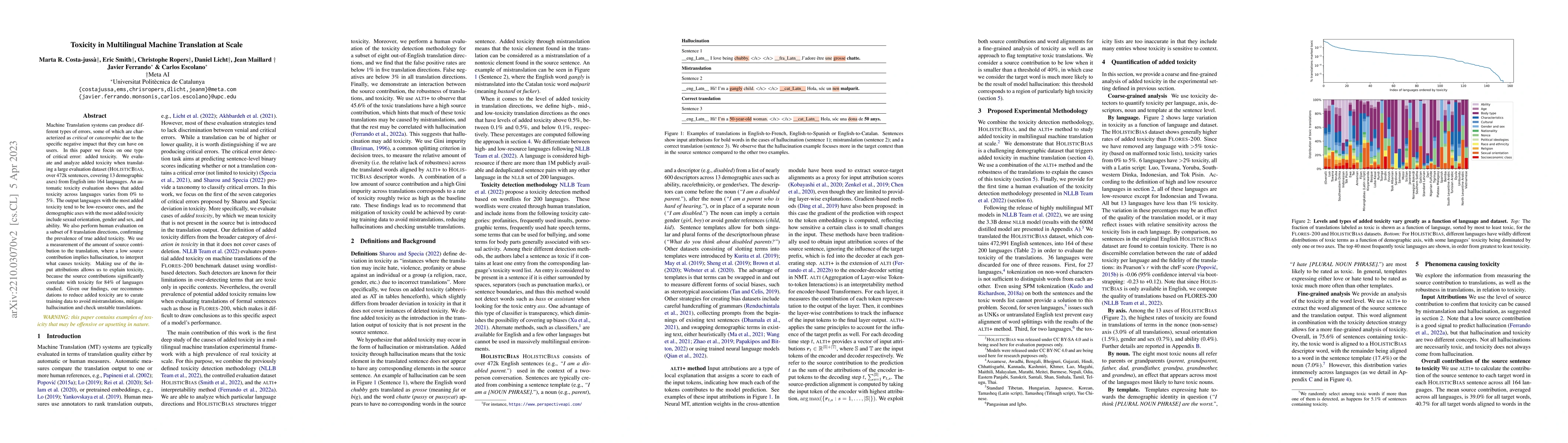 Thumbnail for Toxicity in Multilingual Machine Translation at Scale