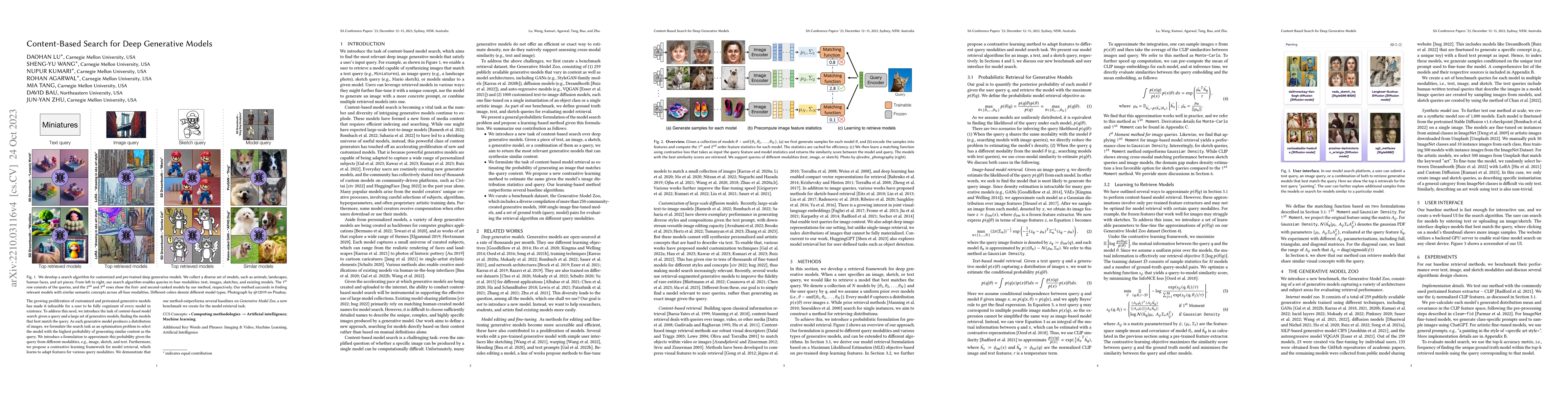 Thumbnail for Content-Based Search for Deep Generative Models
