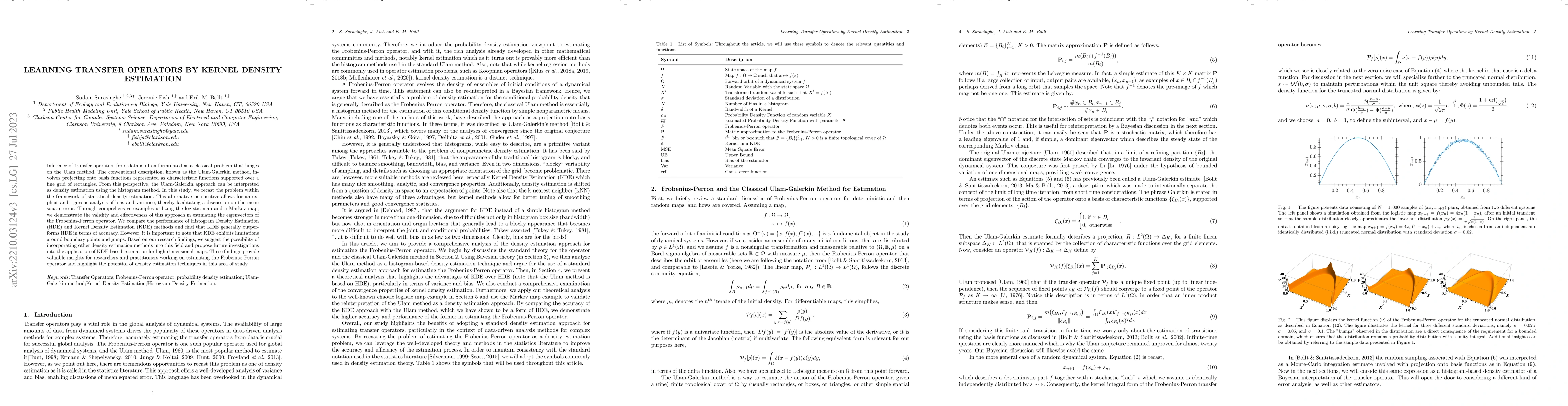 Thumbnail for Learning Transfer Operators by Kernel Density Estimation