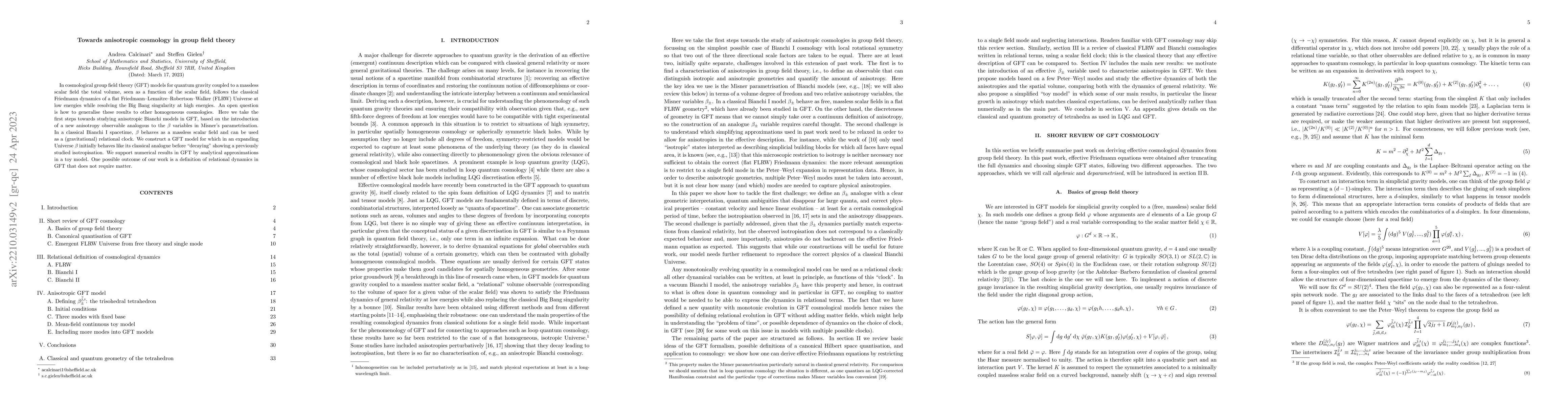 Thumbnail for Towards anisotropic cosmology in group field theory
