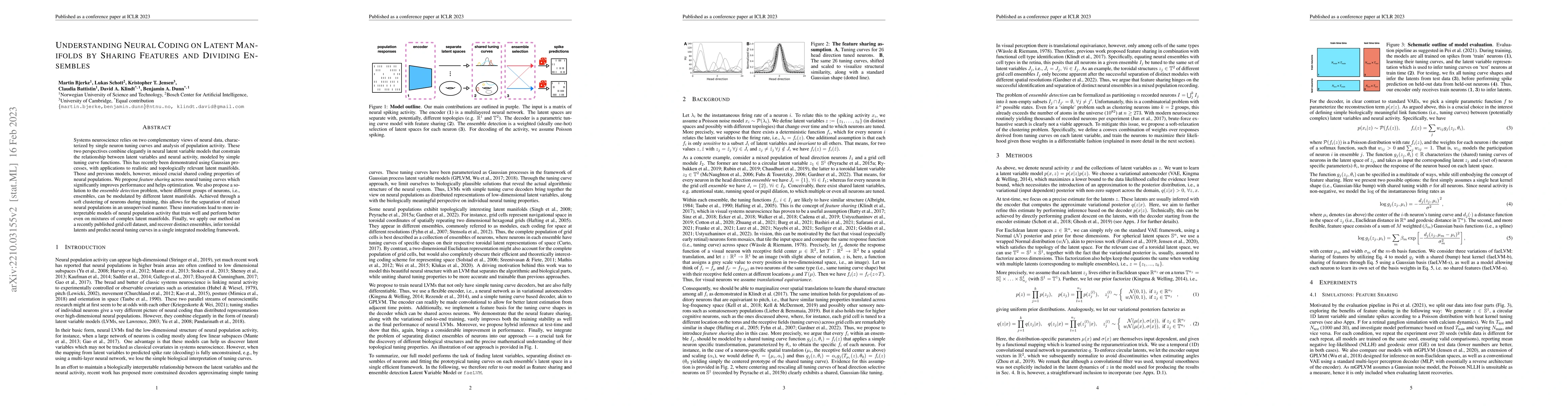 Thumbnail for Understanding Neural Coding on Latent Manifolds by Sharing Features and
  Dividing Ensembles