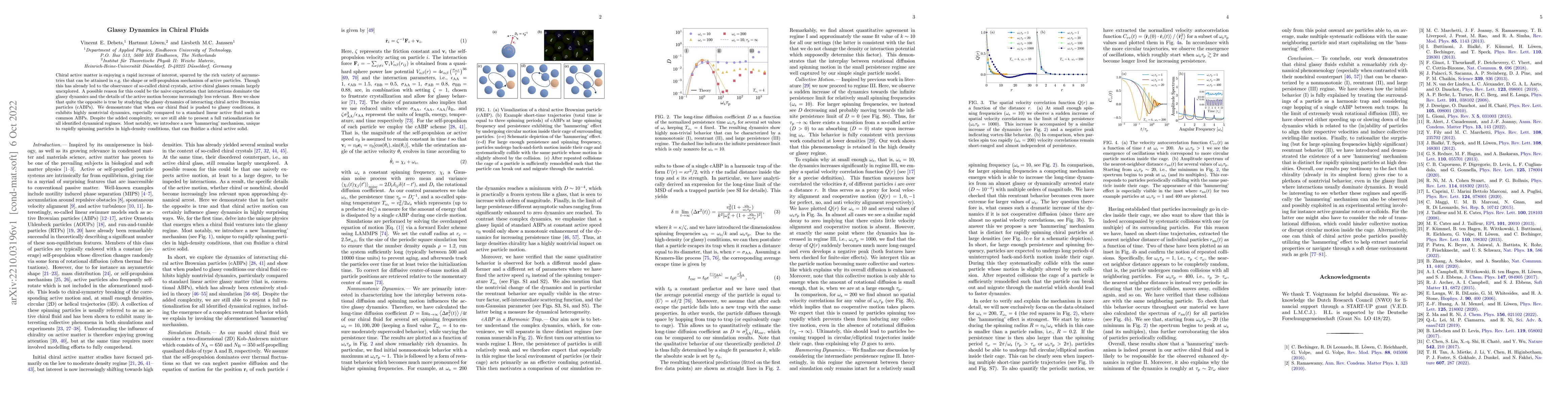 Thumbnail for Glassy Dynamics in Chiral Fluids