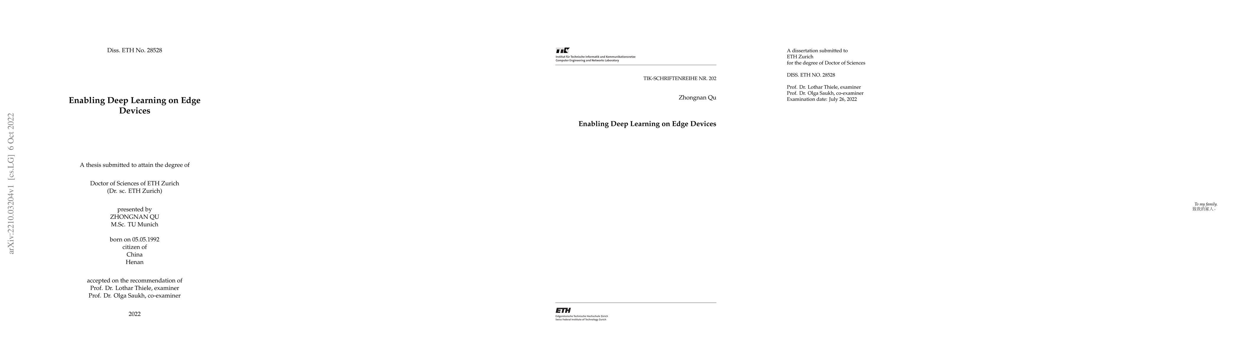 Thumbnail for Enabling Deep Learning on Edge Devices