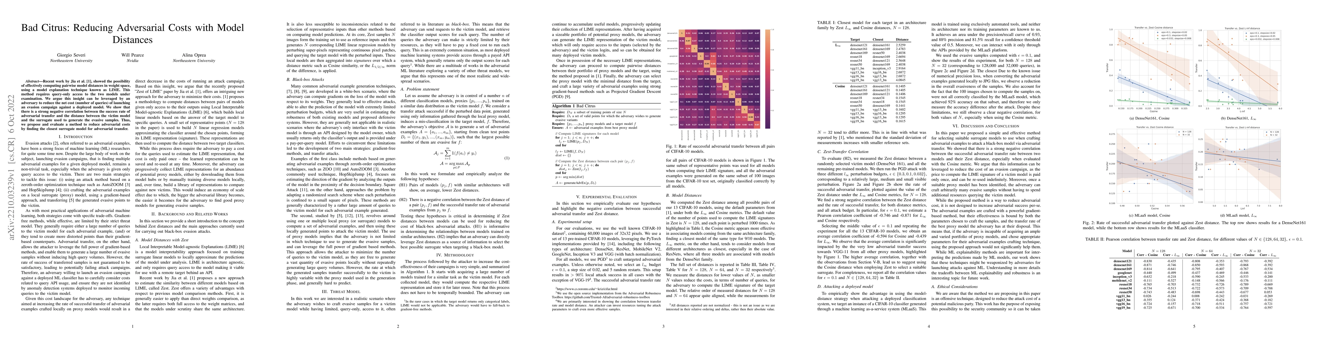 Thumbnail for Bad Citrus: Reducing Adversarial Costs with Model Distances