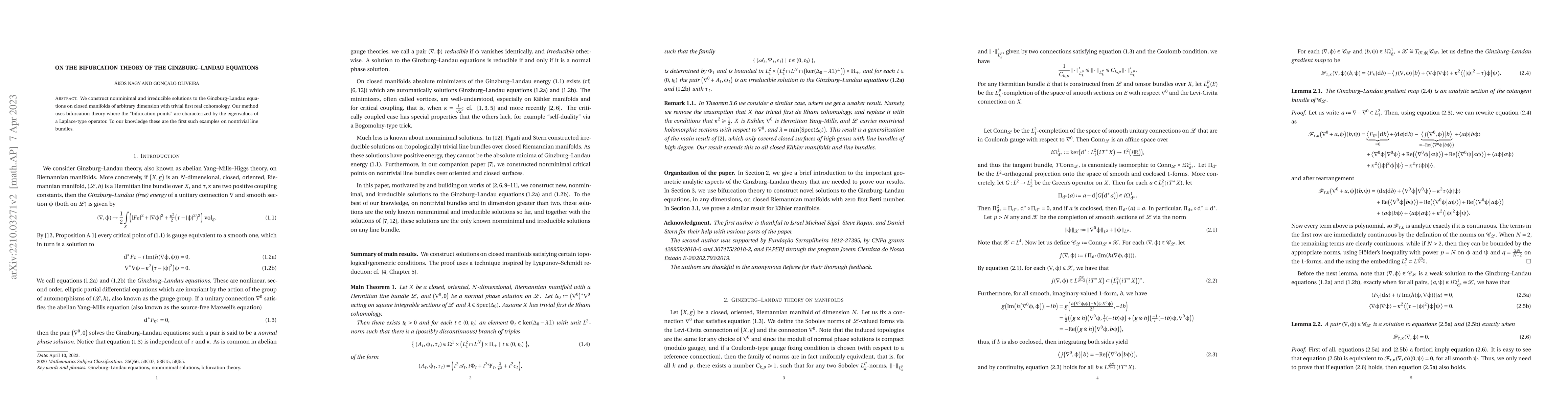 Thumbnail for On the bifurcation theory of the Ginzburg-Landau equations
