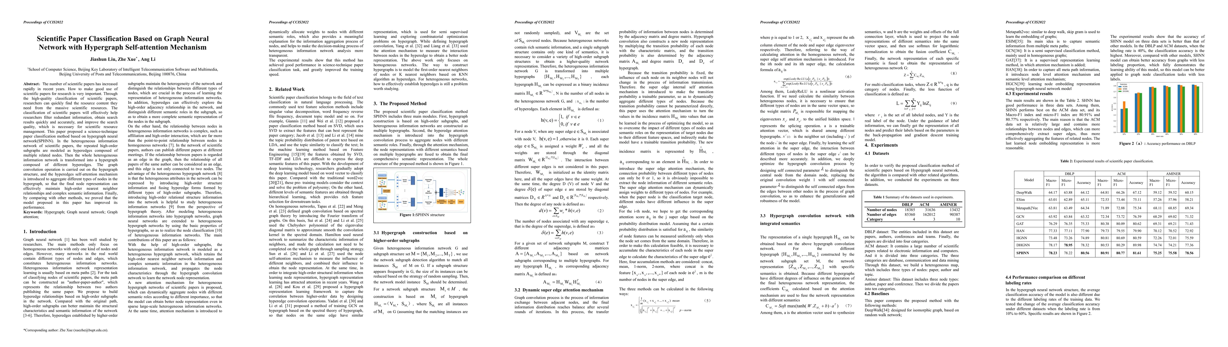 Thumbnail for Scientific Paper Classification Based on Graph Neural Network with
  Hypergraph Self-attention Mechanism