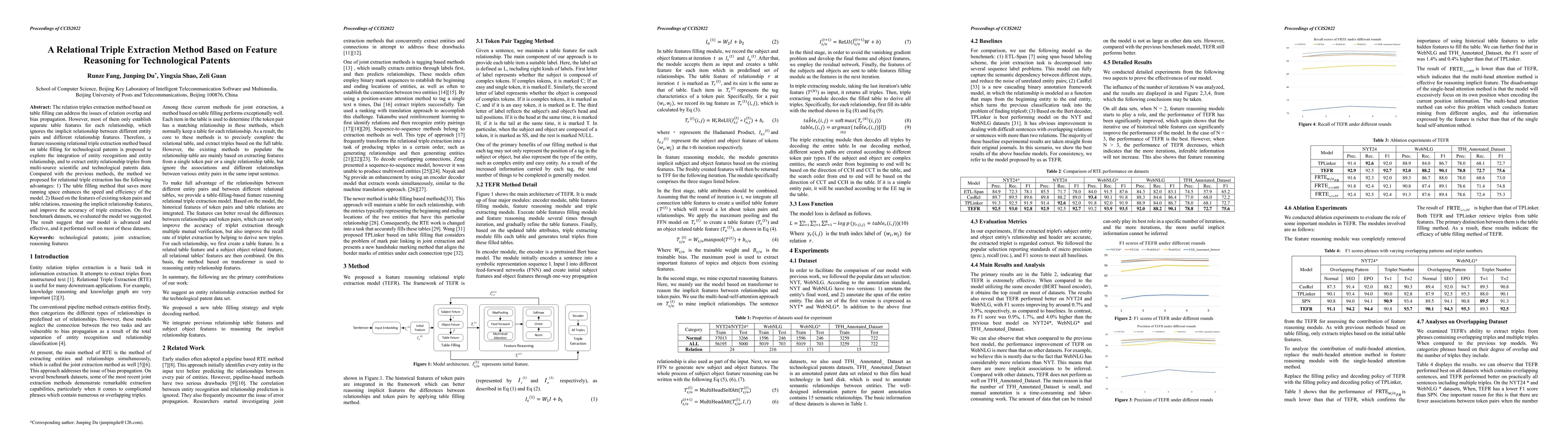 Thumbnail for A Relational Triple Extraction Method Based on Feature Reasoning for
  Technological Patents