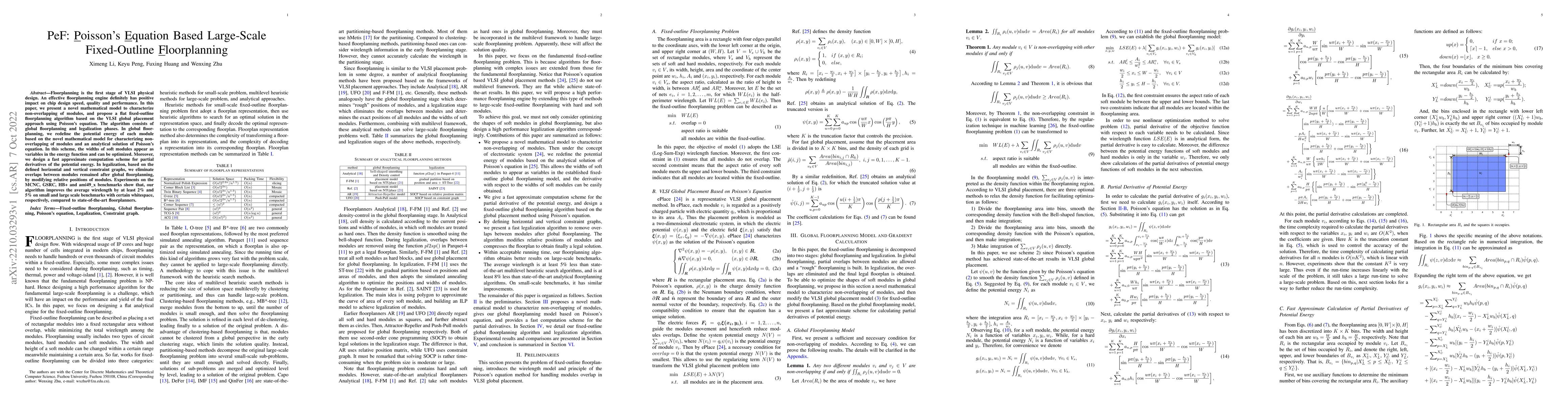 Thumbnail for PeF: Poisson's Equation Based Large-Scale Fixed-Outline Floorplanning