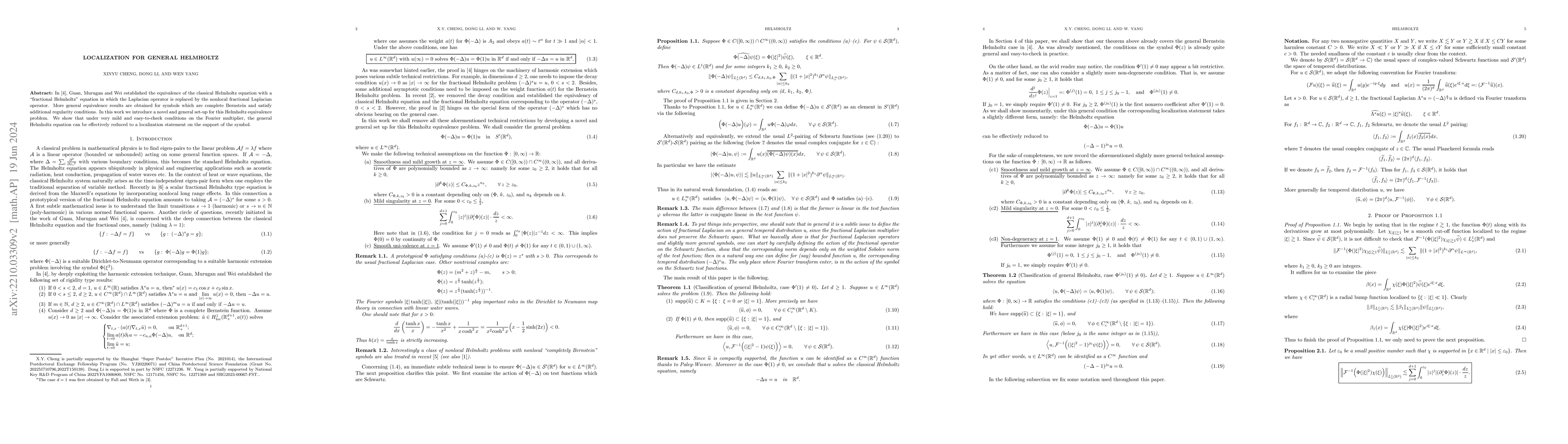 Thumbnail for Localization for general Helmholtz