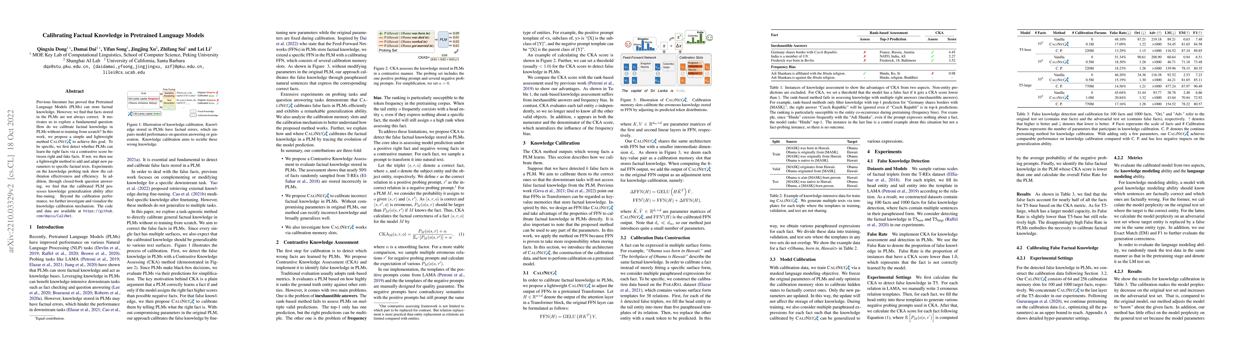 Thumbnail for Calibrating Factual Knowledge in Pretrained Language Models