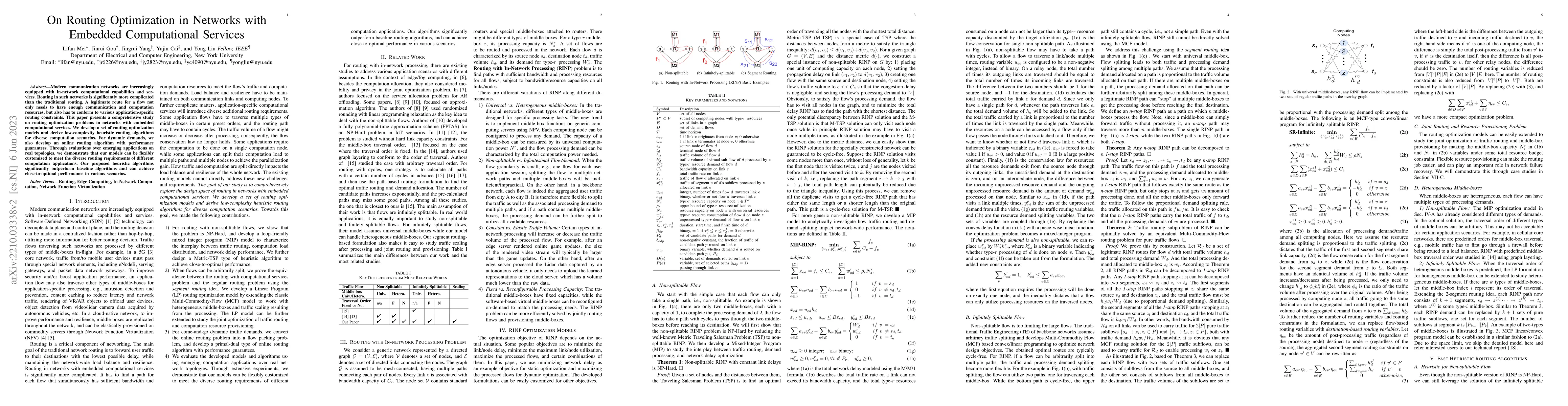 Thumbnail for On Routing Optimization in Networks with Embedded Computational Services