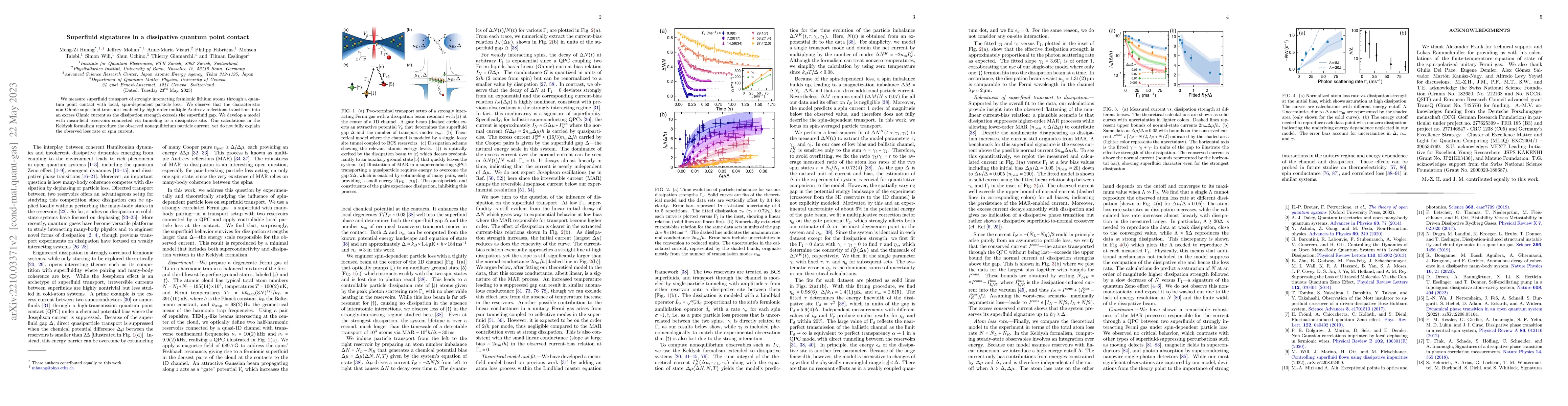 Thumbnail for Superfluid signatures in a dissipative quantum point contact