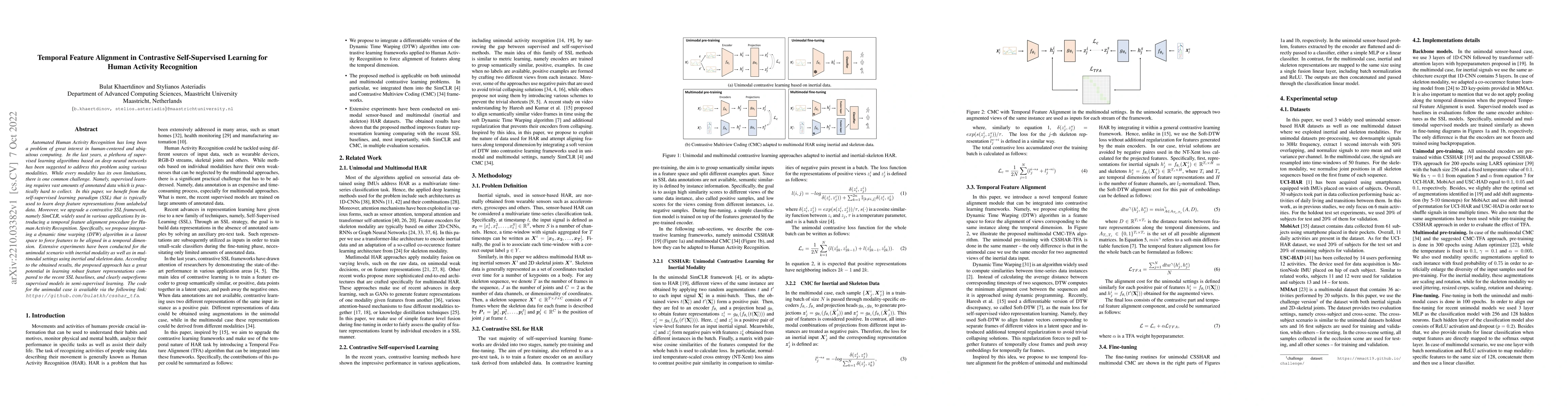 Thumbnail for Temporal Feature Alignment in Contrastive Self-Supervised Learning for
  Human Activity Recognition