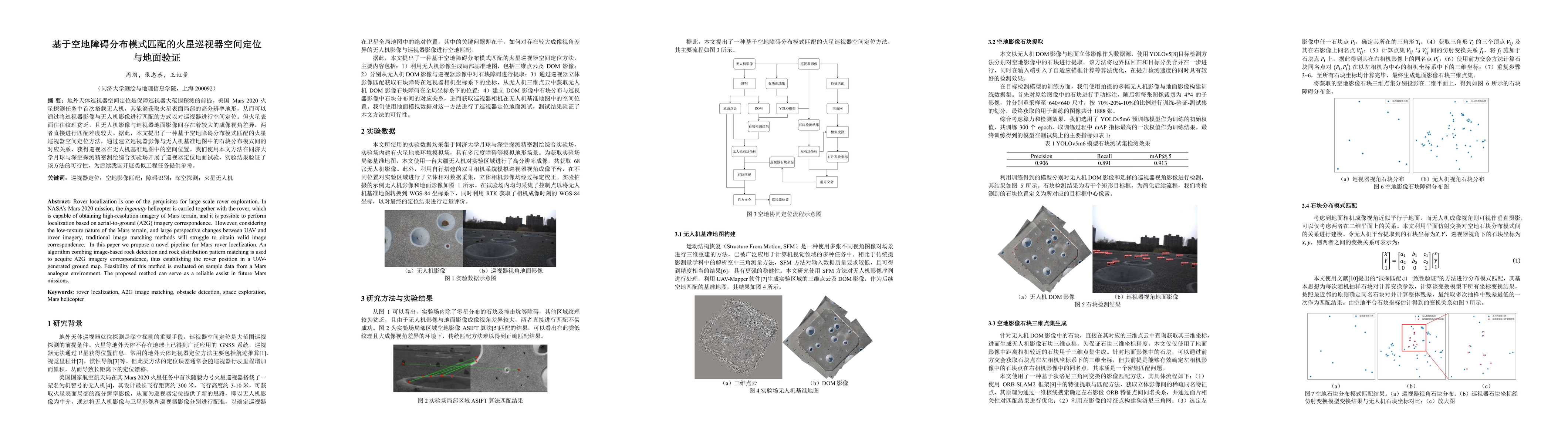 Thumbnail for Mars Rover Localization Based on A2G Obstacle Distribution Pattern
  Matching