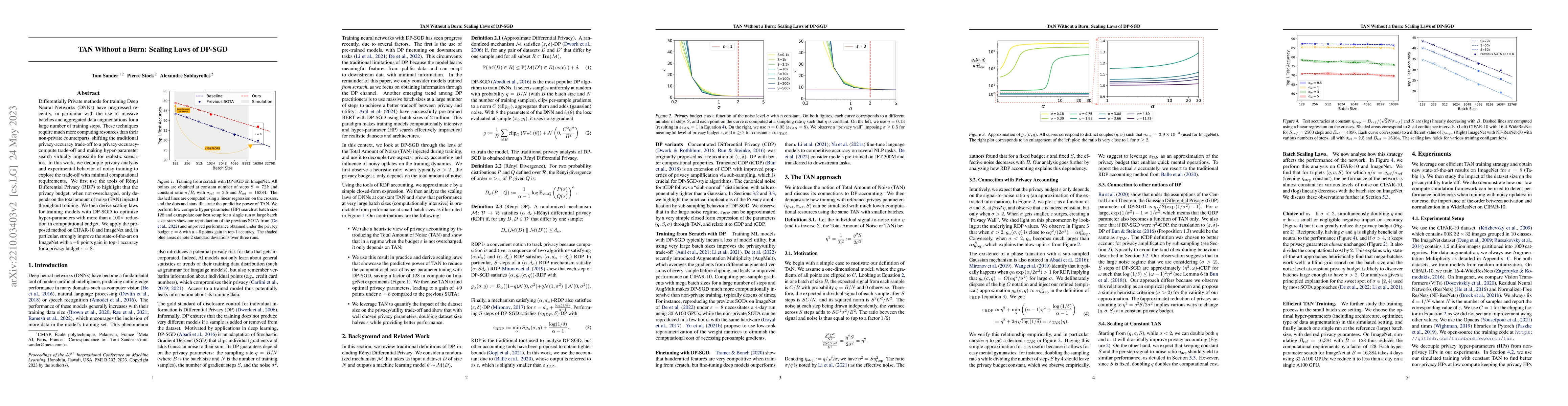 Thumbnail for TAN Without a Burn: Scaling Laws of DP-SGD