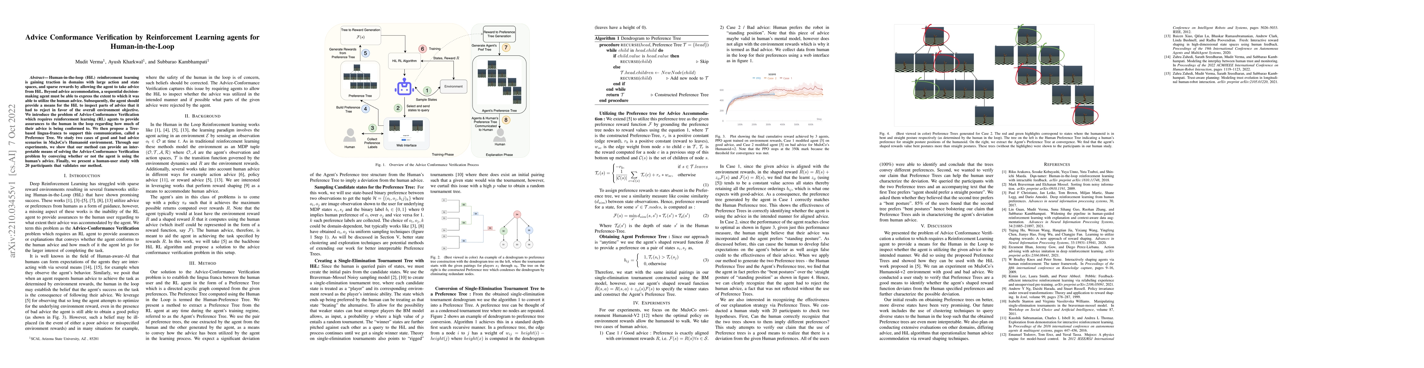 Thumbnail for Advice Conformance Verification by Reinforcement Learning agents for
  Human-in-the-Loop