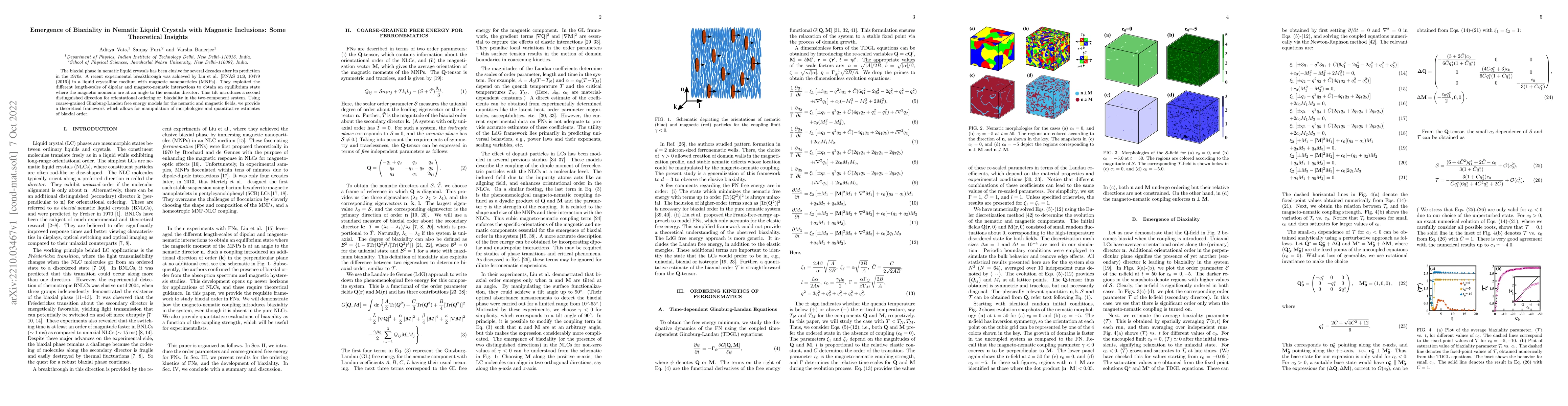 Thumbnail for Emergence of Biaxiality in Nematic Liquid Crystals with Magnetic
  Inclusions: Some Theoretical Insights
