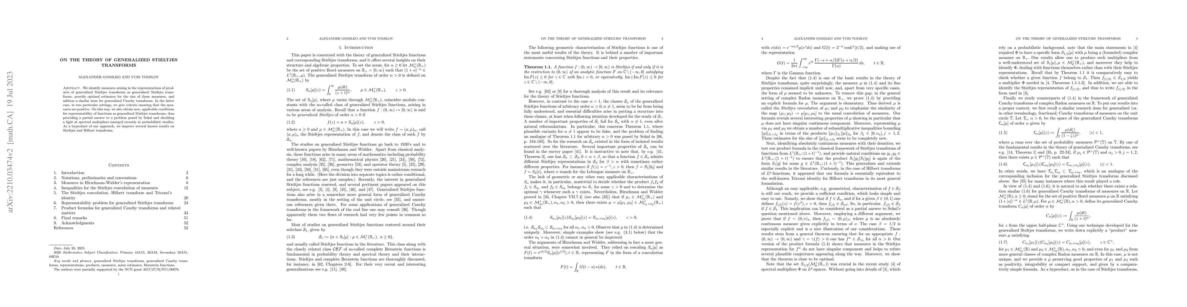 Thumbnail for To the theory of generalized Stieltjes transforms