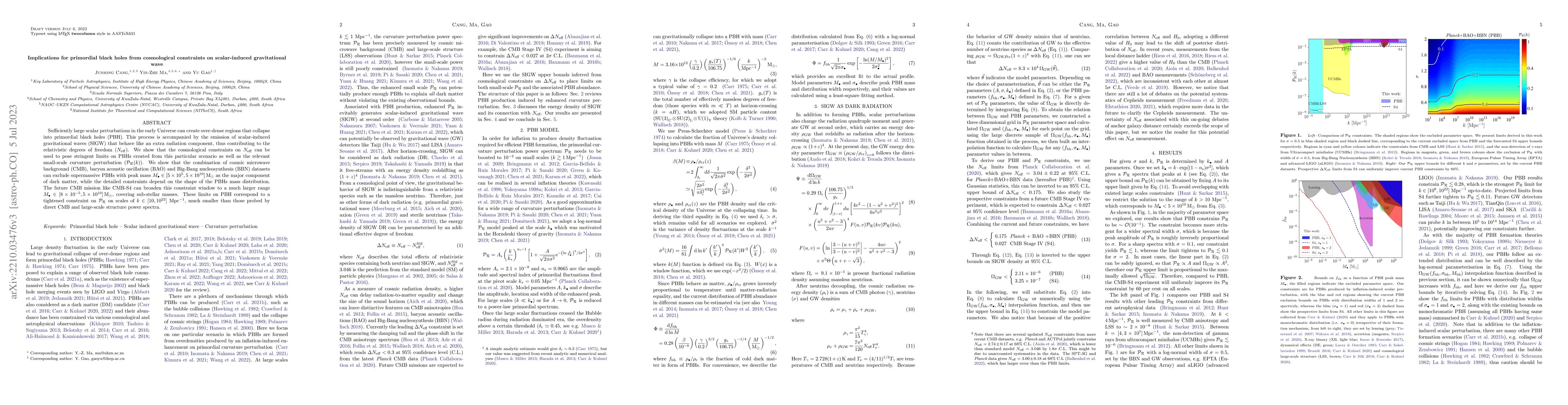 Thumbnail for Implications for primordial black holes from cosmological constraints on
  scalar-induced gravitational wave