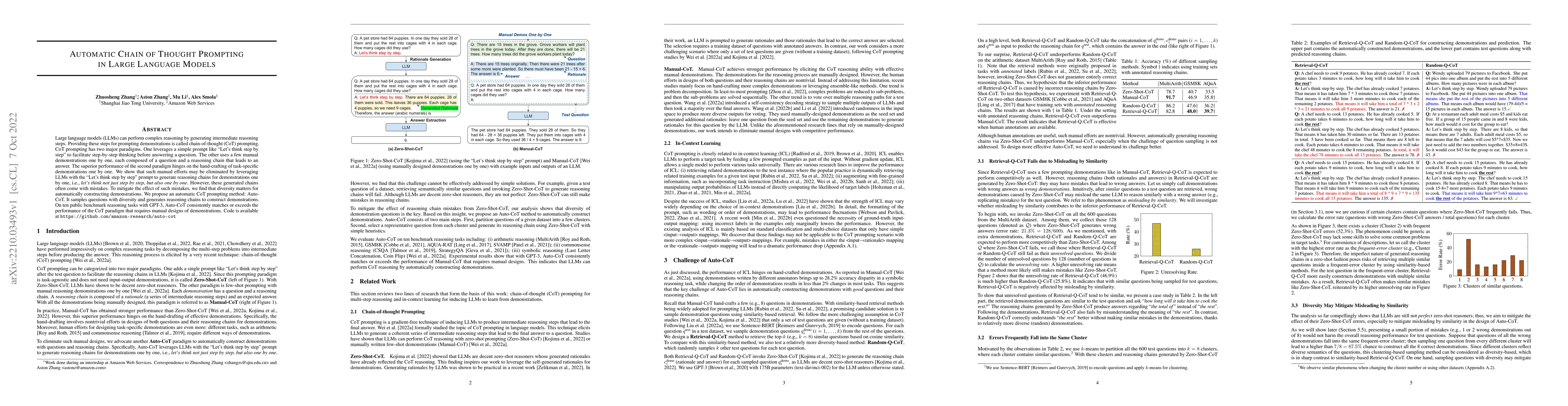 Thumbnail for Automatic Chain of Thought Prompting in Large Language Models