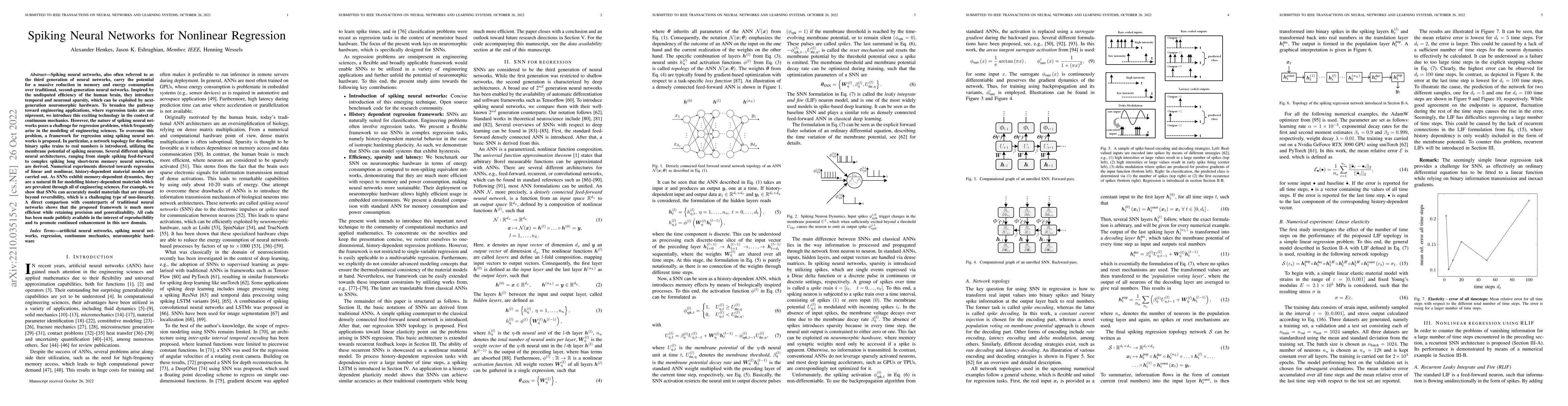 Thumbnail for Spiking neural networks for nonlinear regression