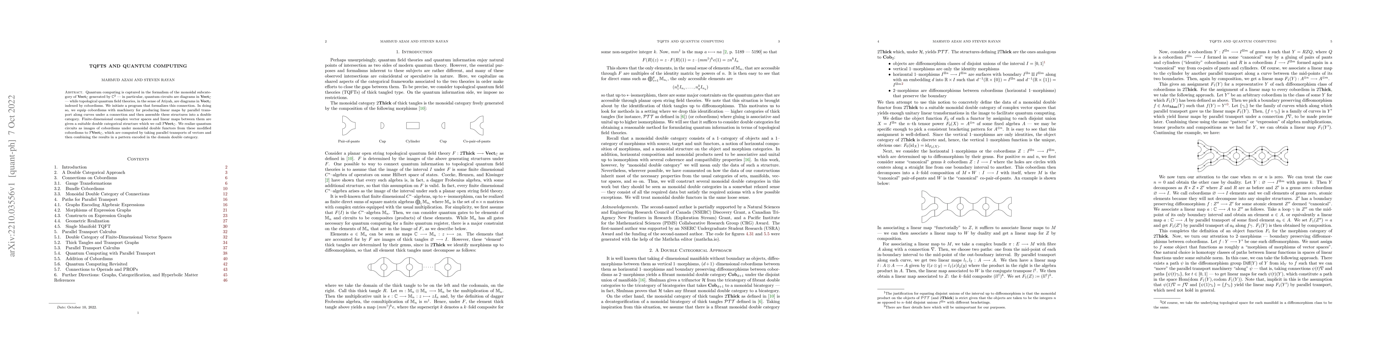 Thumbnail for TQFTs and quantum computing