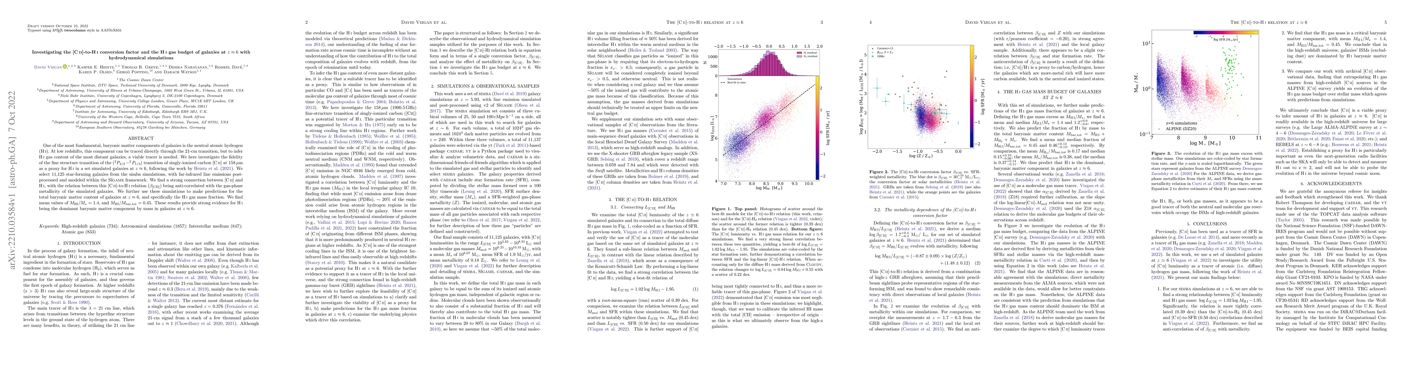 Thumbnail for Investigating the [C$\,{\rm \scriptsize II}$]-to-H$\,{\rm \scriptsize
  I}$ conversion factor and the H$\,{\rm \scriptsize I}$ gas budget of galaxies
  at $z\approx 6$ with hydrodynamical simulations