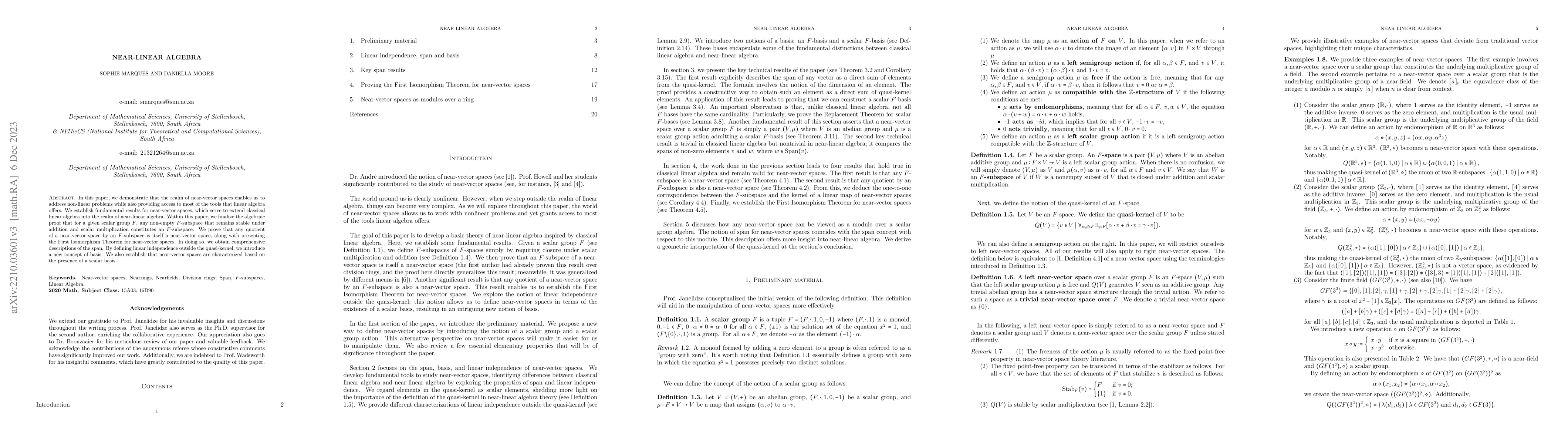 Thumbnail for Near-linear algebra